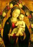 Italian, Umbrian or Roman - The Virgin and Child in a Mandorla with Cherubim